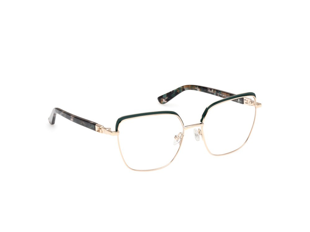 Occhiali da vista Guess GU2983 (098) colore verde scuro lucido - verde scuro avana forma geometrico 