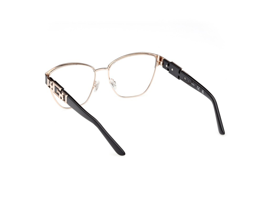 Occhiali da vista Guess GU2984 (005) colore nero opaco - nero lucido forma browline 