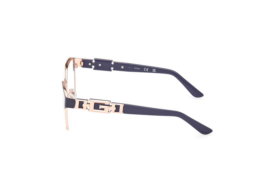 Occhiali da vista Guess GU2984 (020) colore grigio opaco - grigio lucido forma browline 