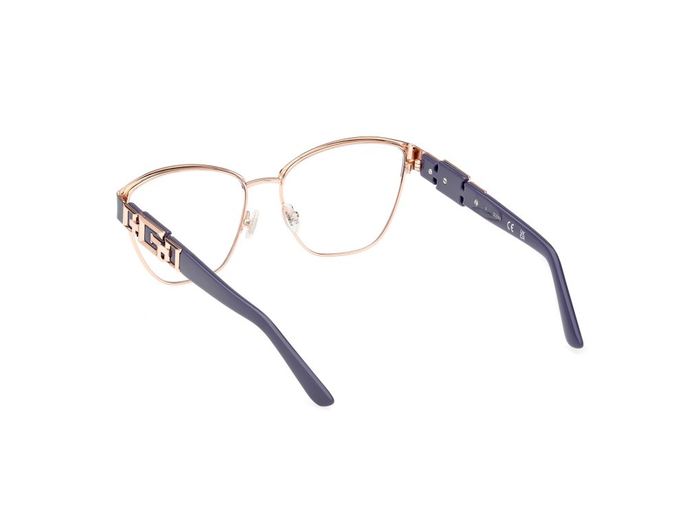 Occhiali da vista Guess GU2984 (020) colore grigio opaco - grigio lucido forma browline 
