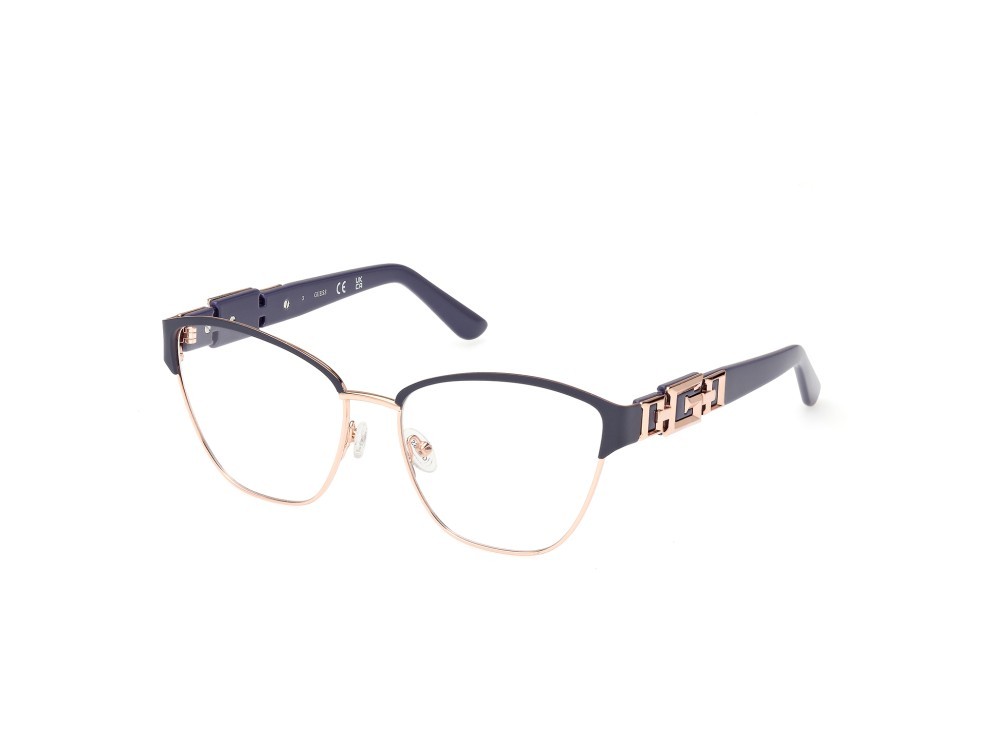 Occhiali da vista Guess GU2984 (020) colore grigio opaco - grigio lucido forma browline 