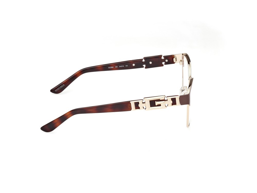 Occhiali da vista Guess GU2984 (050) colore marrone scuro opaco - avana scura forma browline 