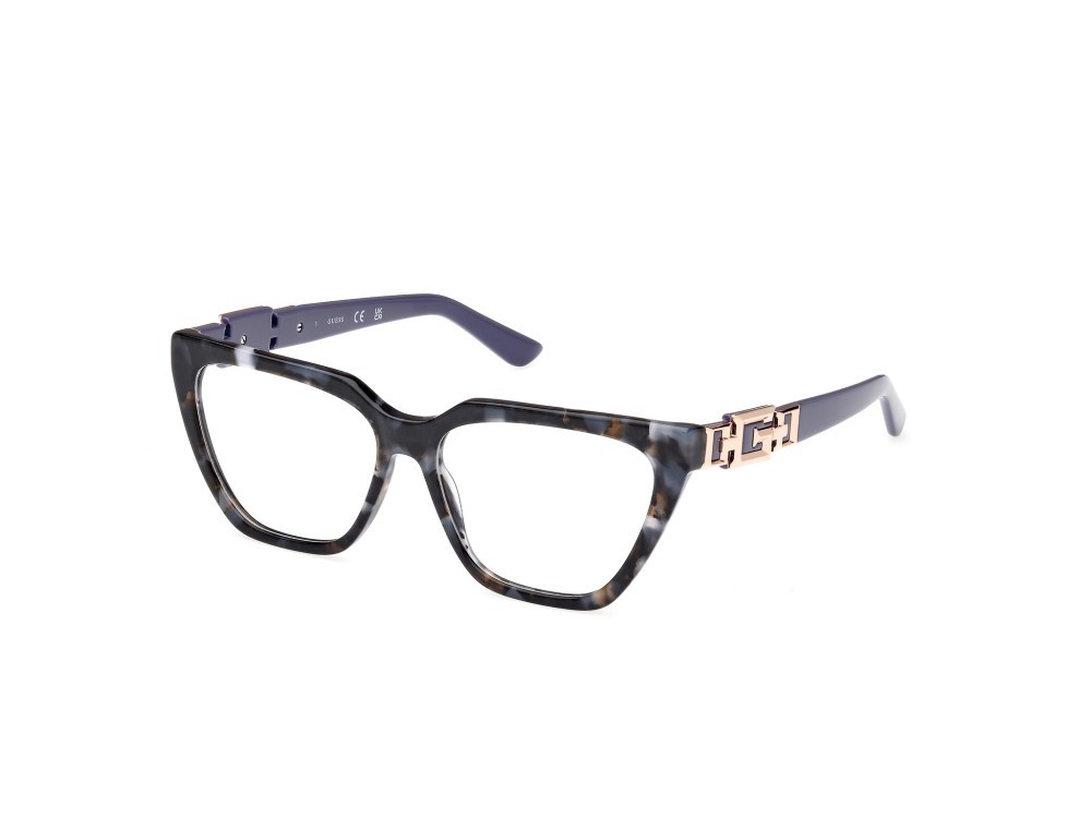 Occhiali da vista Guess GU2985 (020) colore grigio avana - grigio lucido forma cat eye 