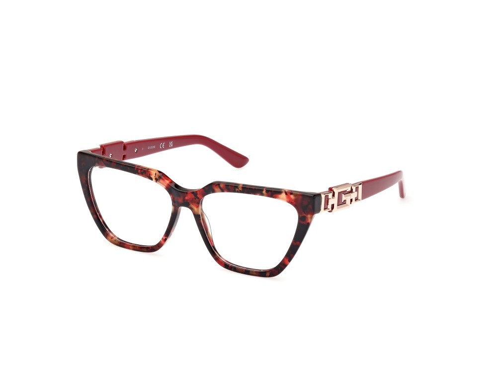 Occhiali da vista Guess GU2985 (071) colore bordeaux avana - bordeaux lucido forma cat eye 