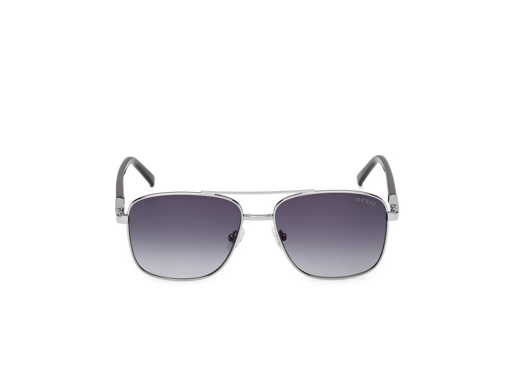 Occhiali da sole Guess GU3040 (10B) colore rutenio chiaro lucido forma navigator lenti fumo grad.