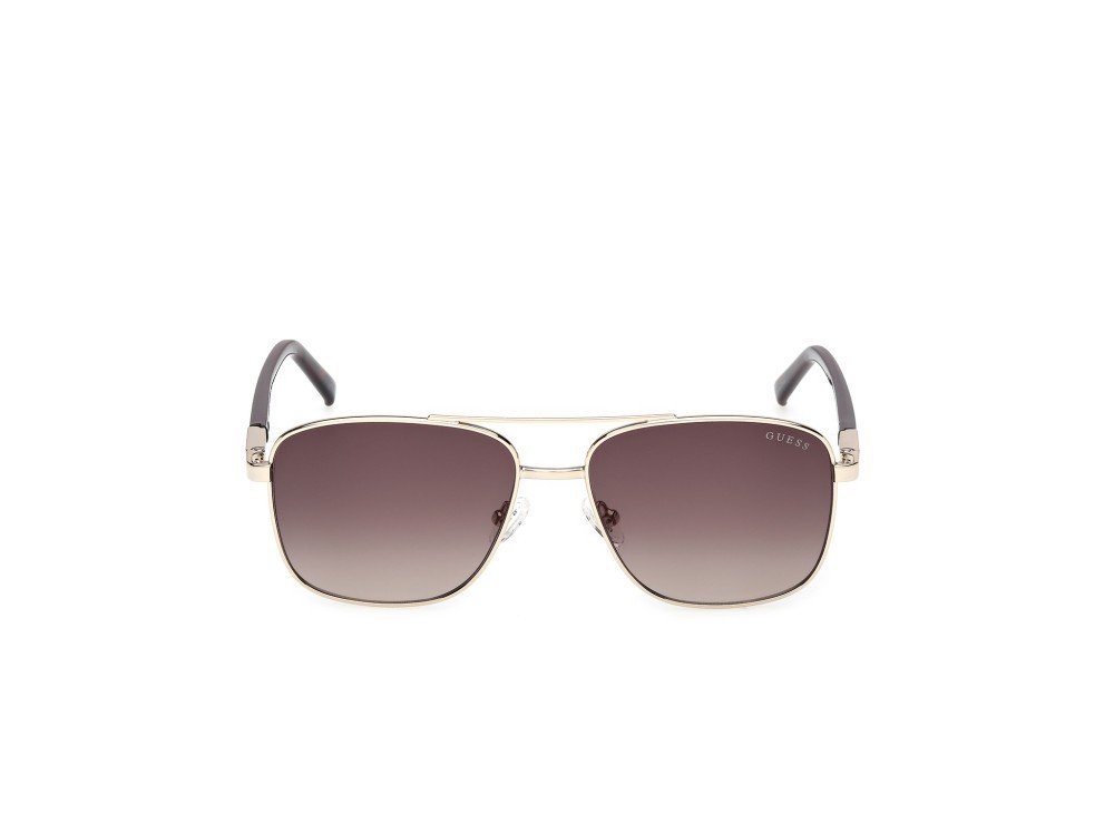 Occhiali da sole Guess GU3040 (33F) colore oro pallido lucido  forma navigator lenti marrone sfumato