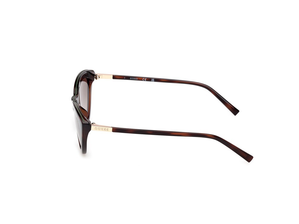 Sonnenbrillen Guess GU3053 (52F) farbe avana scura / oro pallido lucido form cat-eye gläser marrone sfumato