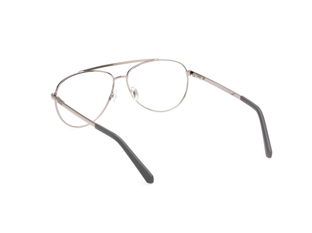 Brillen Guess GU50076 (010) farbe nichel stagno chiaro lucido form aviator 