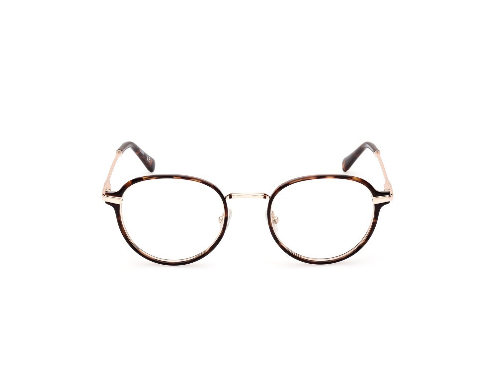Occhiali da vista Guess GU50079 (052) colore avana scura forma rotondo lenti presentazione - clear lens