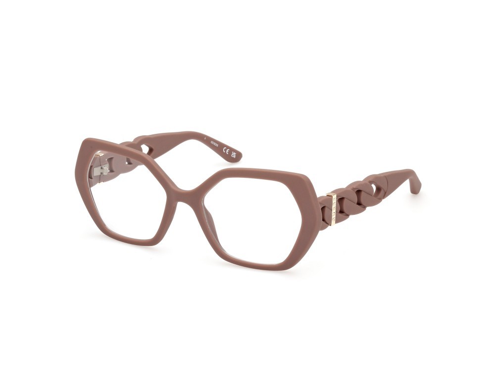 Occhiali da vista Guess GU50116 (058) colore beige opaco forma geometrico 