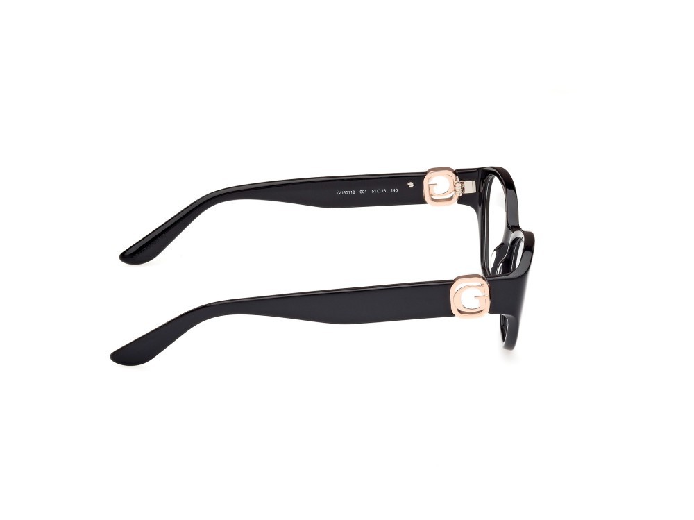 Occhiali da vista Guess GU50119 (001) colore nero lucido forma cat eye 