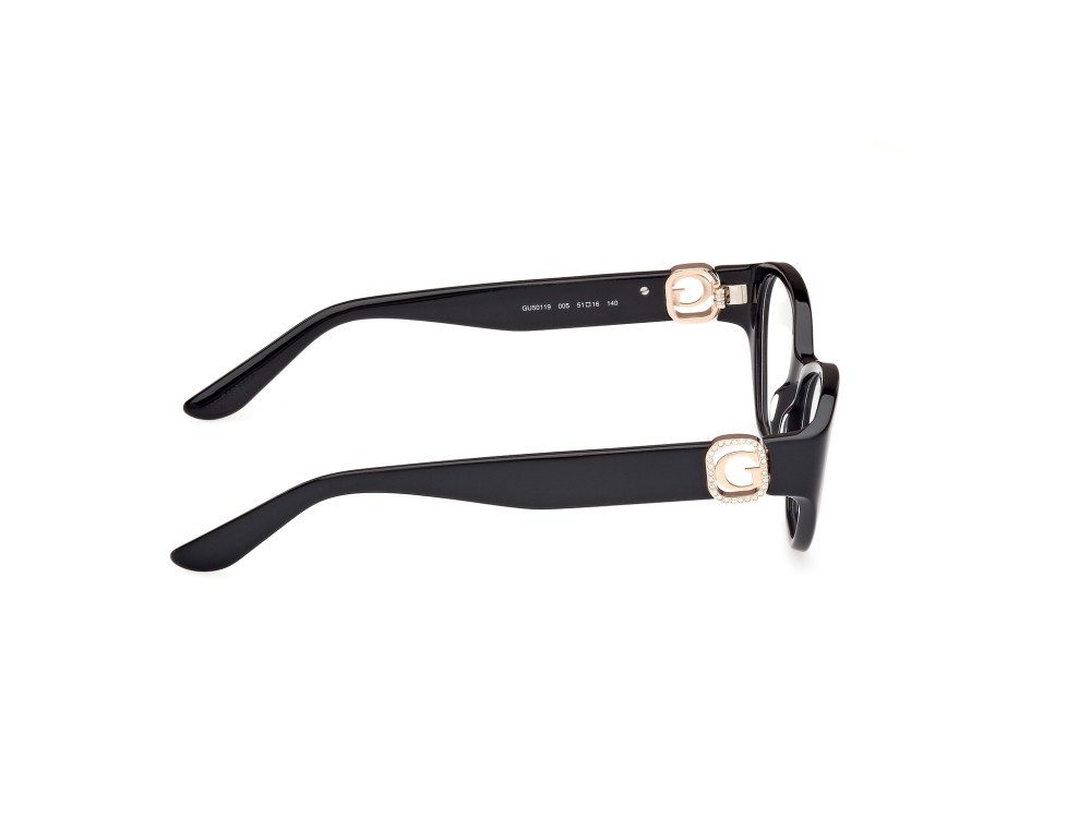 Occhiali da vista Guess GU50119 (005) colore nero lucido forma cat eye 