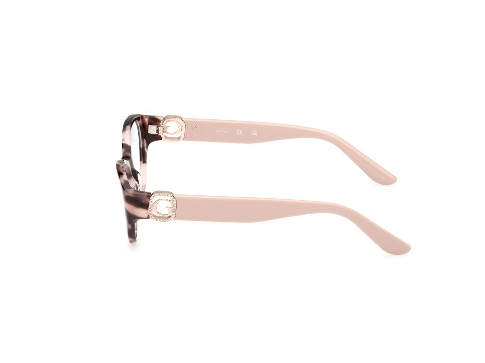 Occhiali da vista Guess GU50119 (055) colore avana colorata forma cat eye 