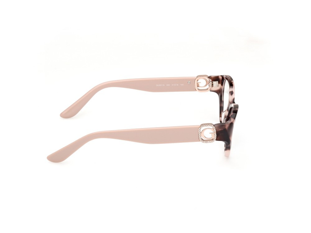 Occhiali da vista Guess GU50119 (055) colore avana colorata forma cat eye 