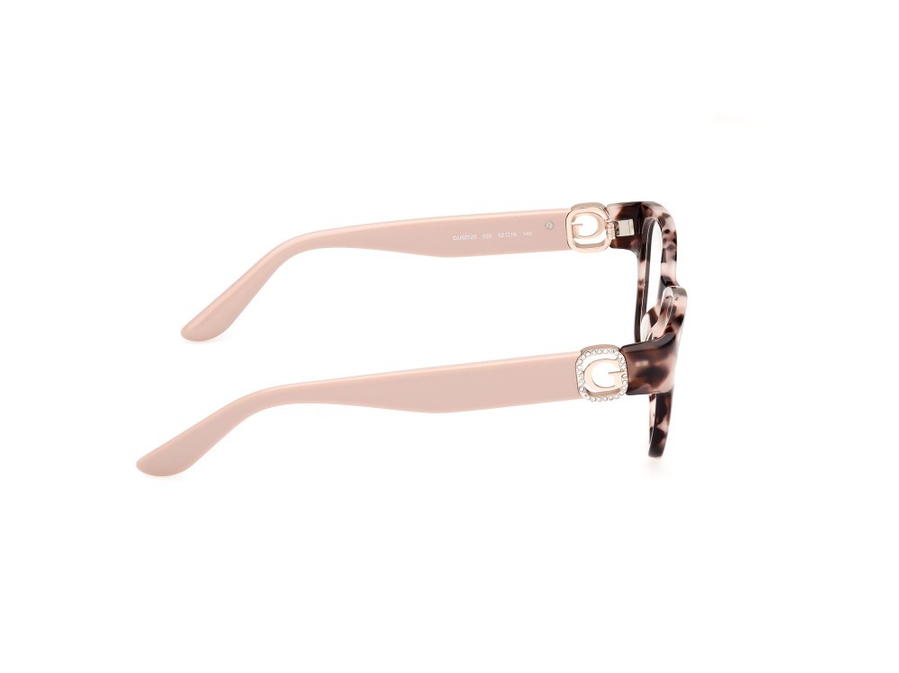 Eyeglasses Guess GU50120 (055) color avana colorata - rosa chiaro lucido shape square 