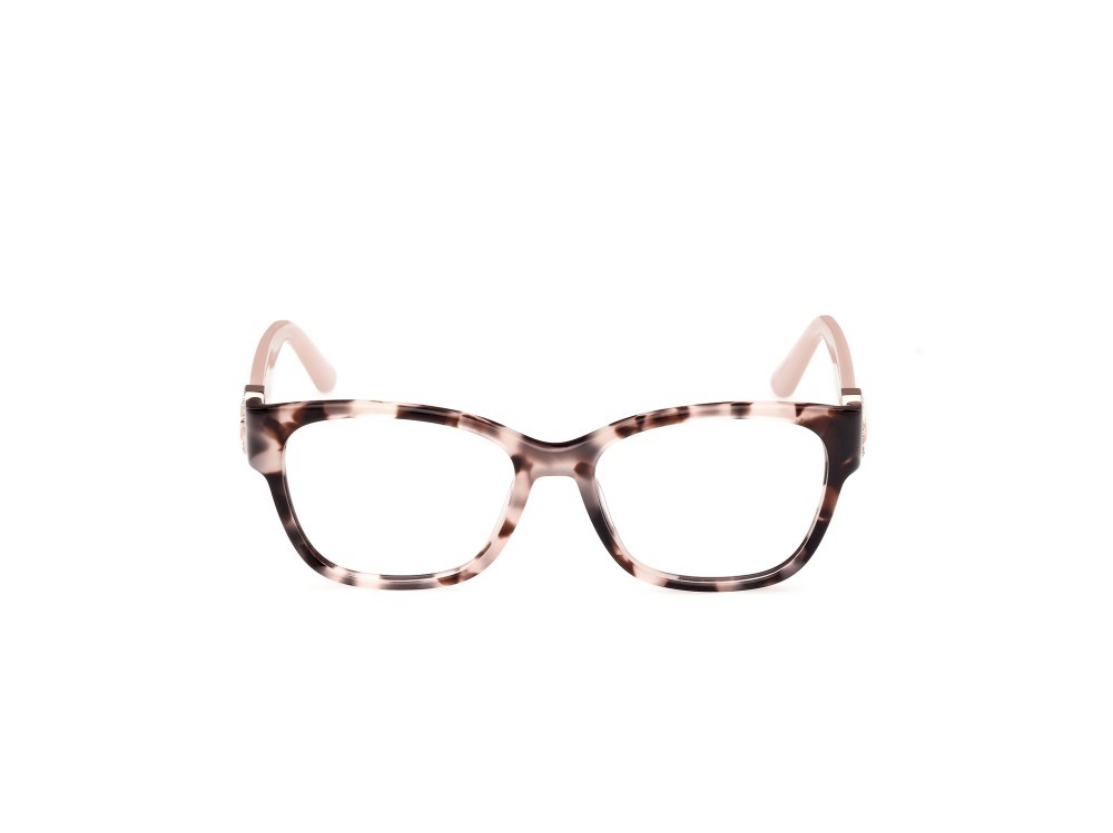 Eyeglasses Guess GU50120 (055) color avana colorata - rosa chiaro lucido shape square 