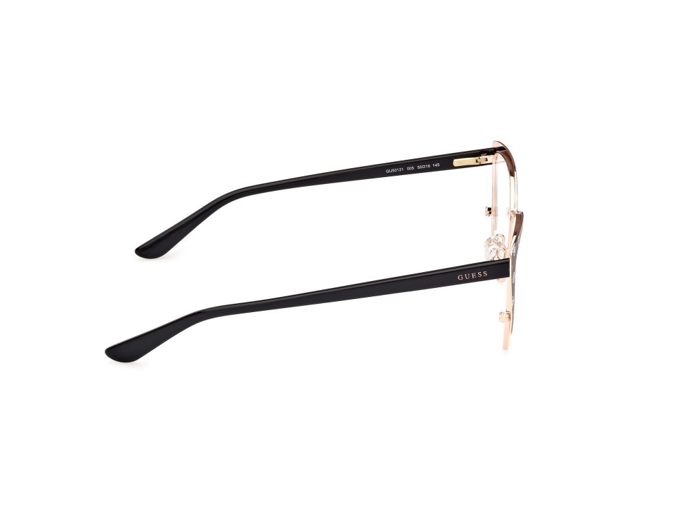 Occhiali da vista Guess GU50121 (005) colore nero opaco  forma cat eye 
