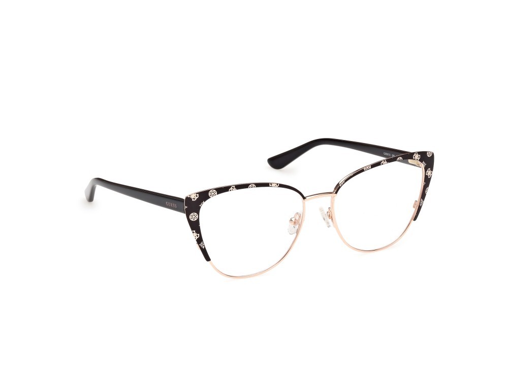 Occhiali da vista Guess GU50121 (005) colore nero opaco  forma cat eye 
