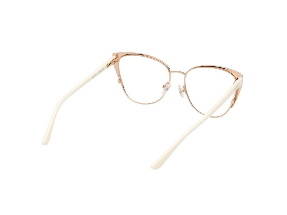 Brillen Guess GU50121 (021) farbe bianco opaco form cat-eye 