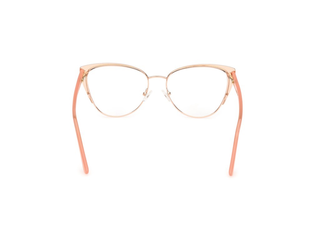 Brillen Guess GU50121 (074) farbe rosa chiaro opaco form cat-eye 