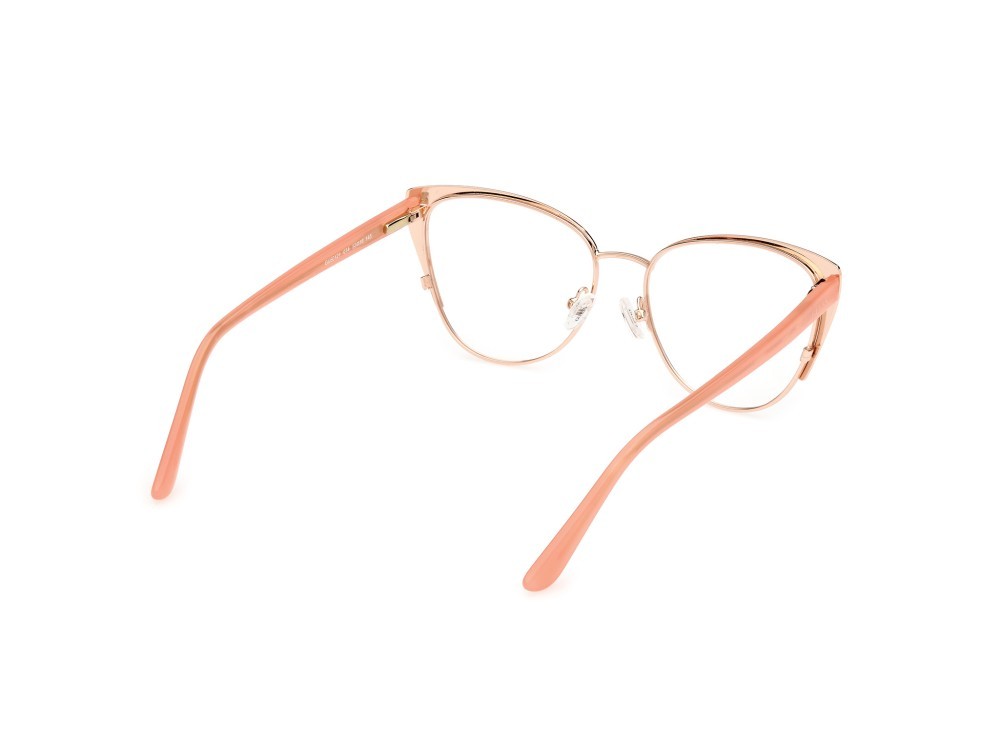 Brillen Guess GU50121 (074) farbe rosa chiaro opaco form cat-eye 