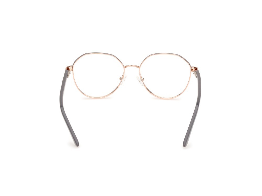 Occhiali da vista Guess GU50124 (028) colore oro rosè lucido forma rotondo 