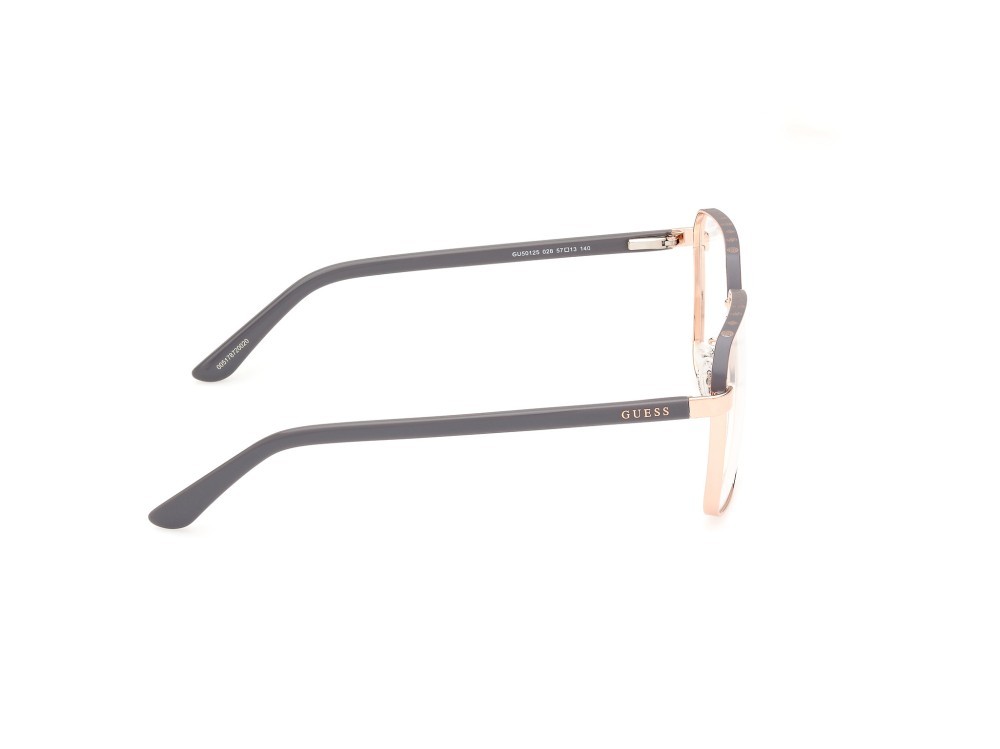 Occhiali da vista Guess GU50125 (028) colore oro rosè lucido forma quadrato 