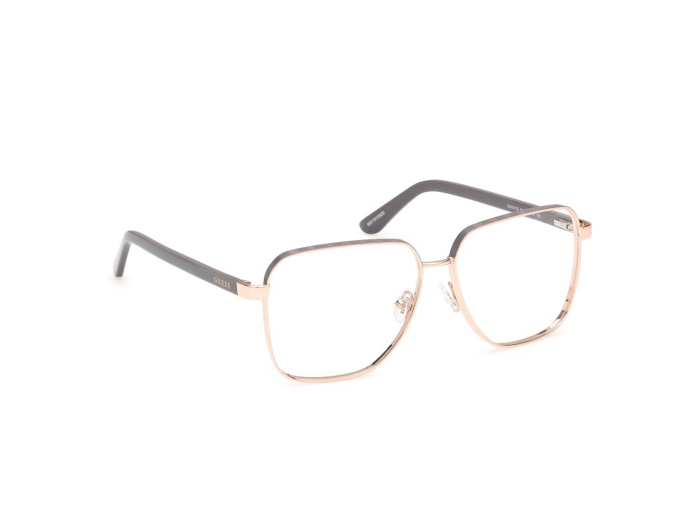 Occhiali da vista Guess GU50125 (028) colore oro rosè lucido forma quadrato 