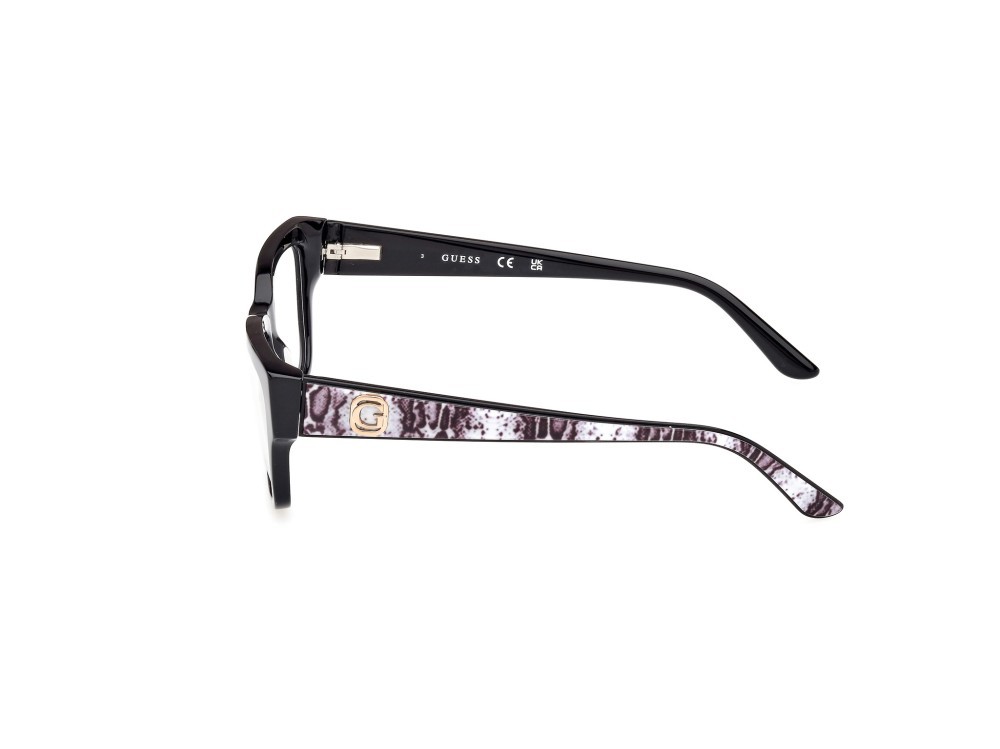 Occhiali da vista Guess GU50126 (001) colore nero lucido forma rettangolare 