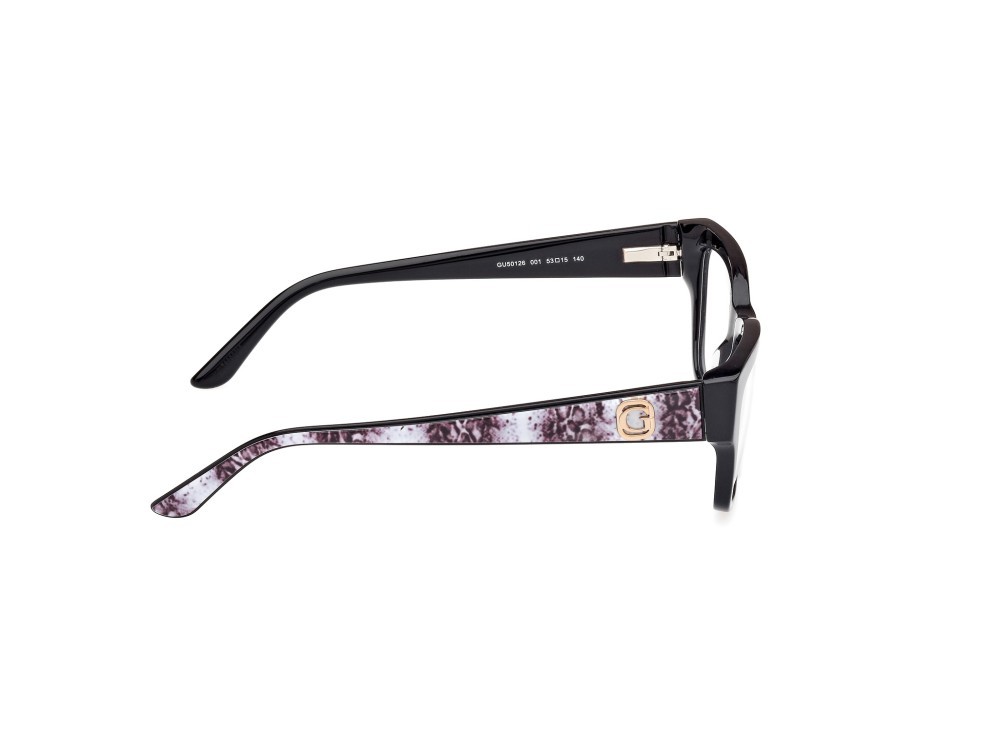 Occhiali da vista Guess GU50126 (001) colore nero lucido forma rettangolare 