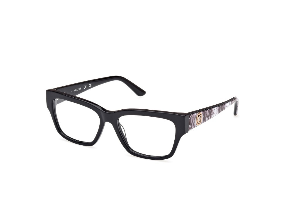 Occhiali da vista Guess GU50126 (001) colore nero lucido forma rettangolare 