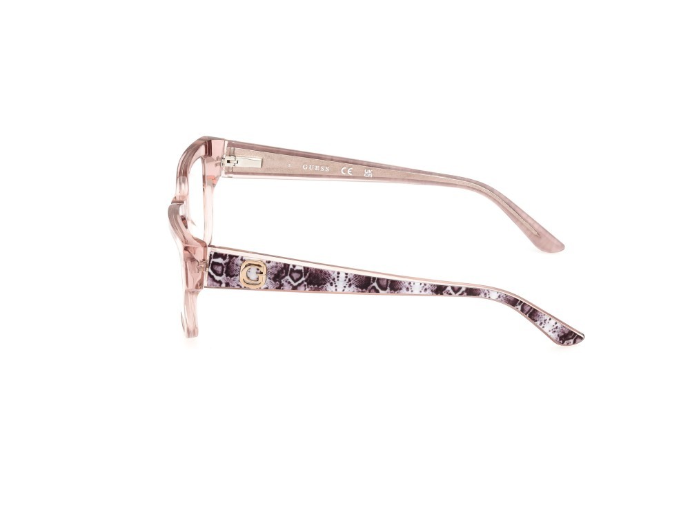 Occhiali da vista Guess GU50126 (057) colore beige lucido forma rettangolare 