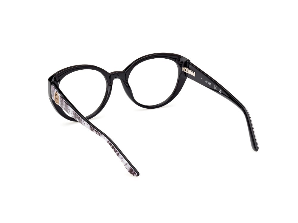 Occhiali da vista Guess GU50127 (001) colore nero lucido forma rotondo 