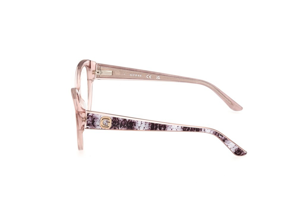 Occhiali da vista Guess GU50127 (057) colore beige lucido forma rotondo 