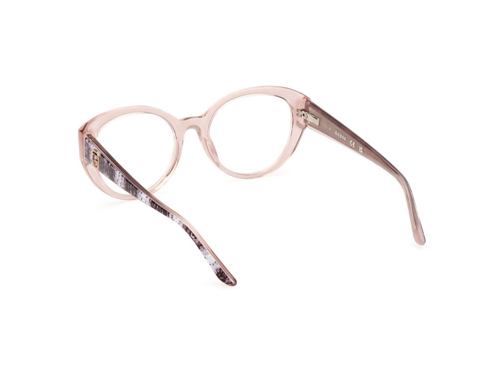 Occhiali da vista Guess GU50127 (057) colore beige lucido forma rotondo 