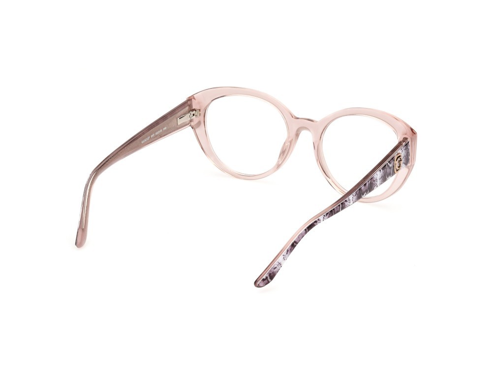 Occhiali da vista Guess GU50127 (057) colore beige lucido forma rotondo 
