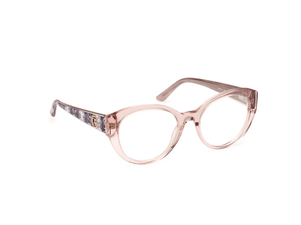 Occhiali da vista Guess GU50127 (057) colore beige lucido forma rotondo 