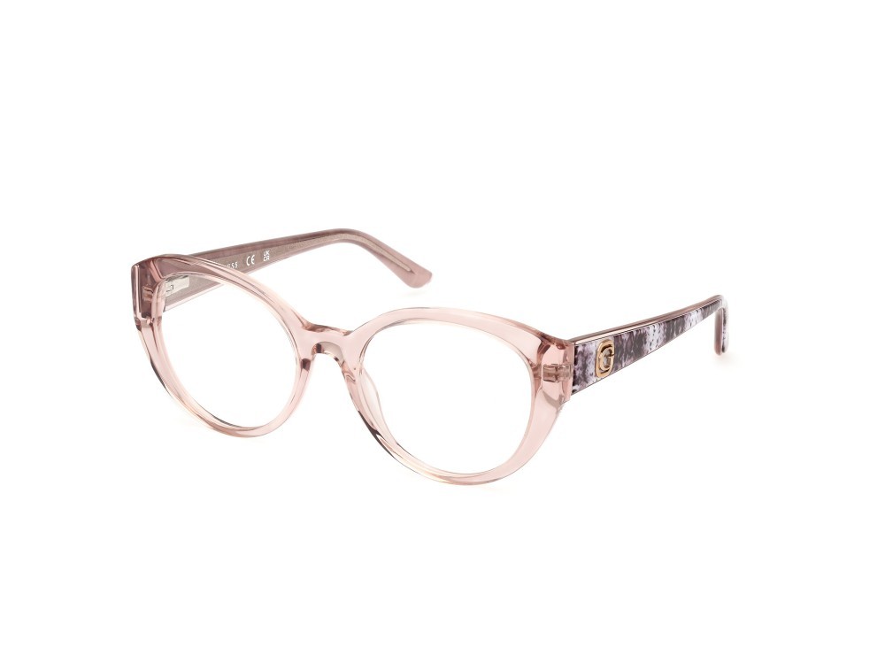 Occhiali da vista Guess GU50127 (057) colore beige lucido forma rotondo 