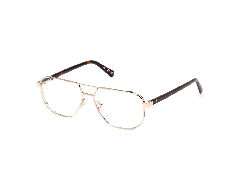 Occhiali da vista Guess GU50135 (032) colore oro pallido lucido forma navigator 