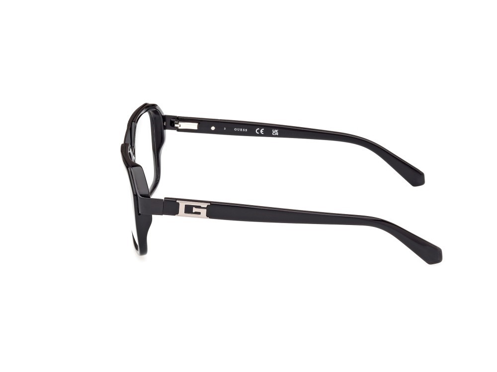 Occhiali da vista Guess GU50138 (001) colore nero lucido forma navigator 
