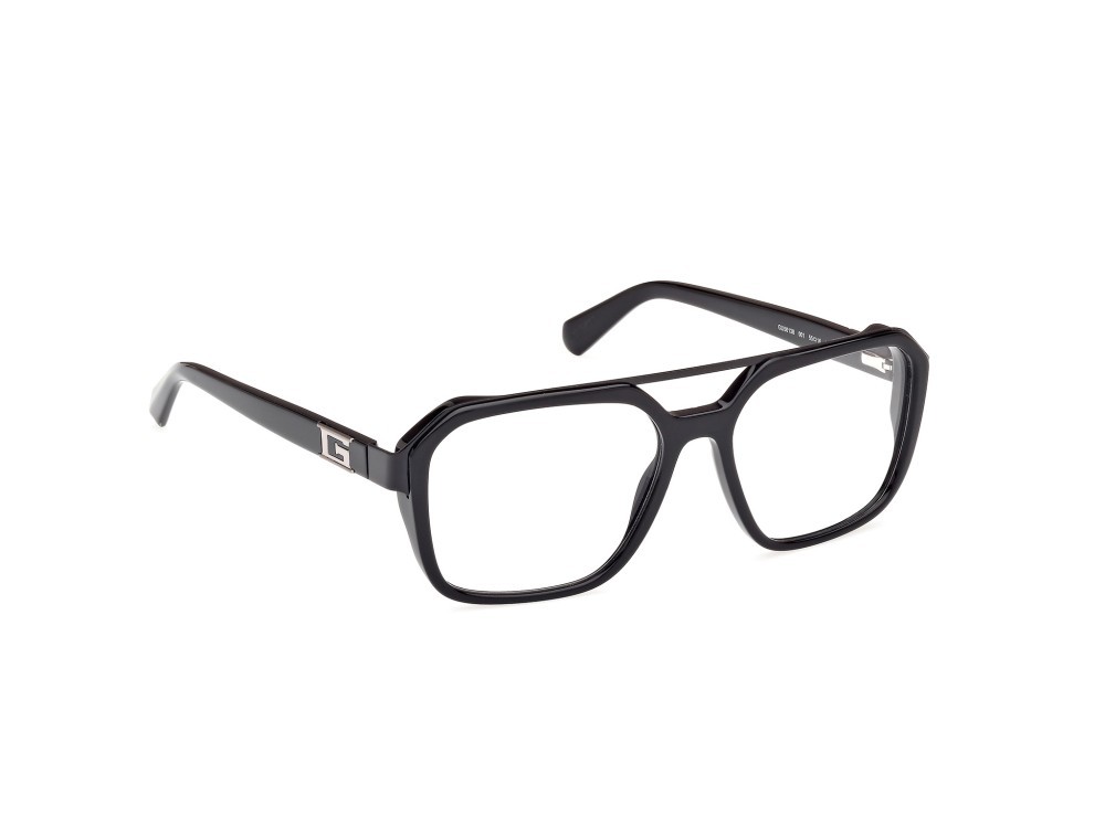 Occhiali da vista Guess GU50138 (001) colore nero lucido forma navigator 