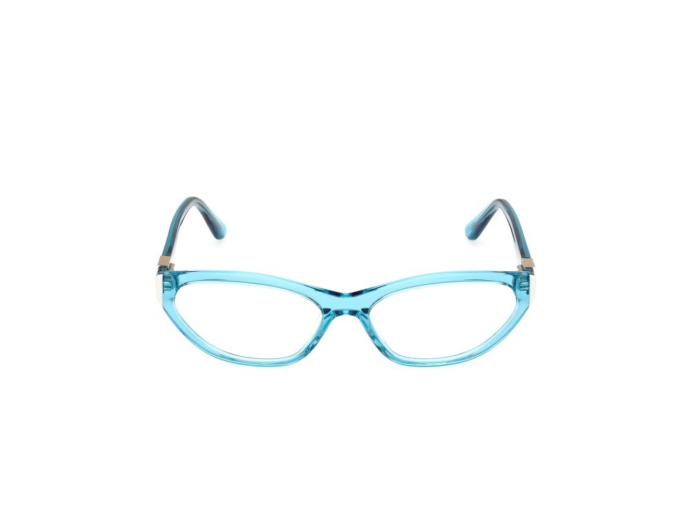 Brillen Guess GU50146 (087) farbe turchese monocolore form cat-eye 