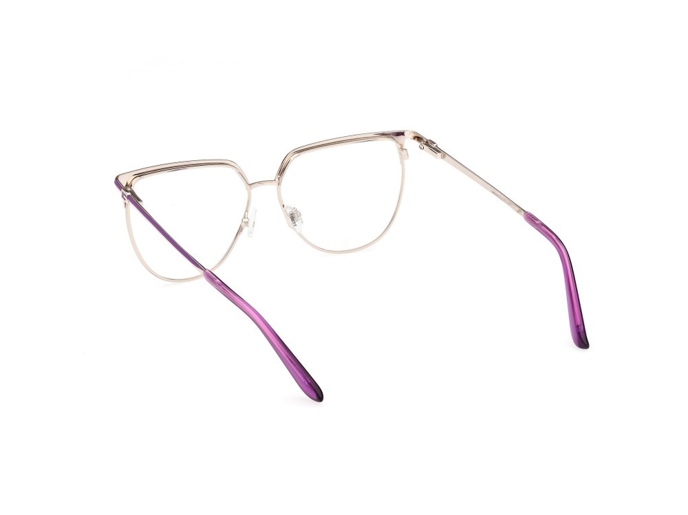 Occhiali da vista Guess GU50147 (083) colore oro pallido lucido forma cat eye 