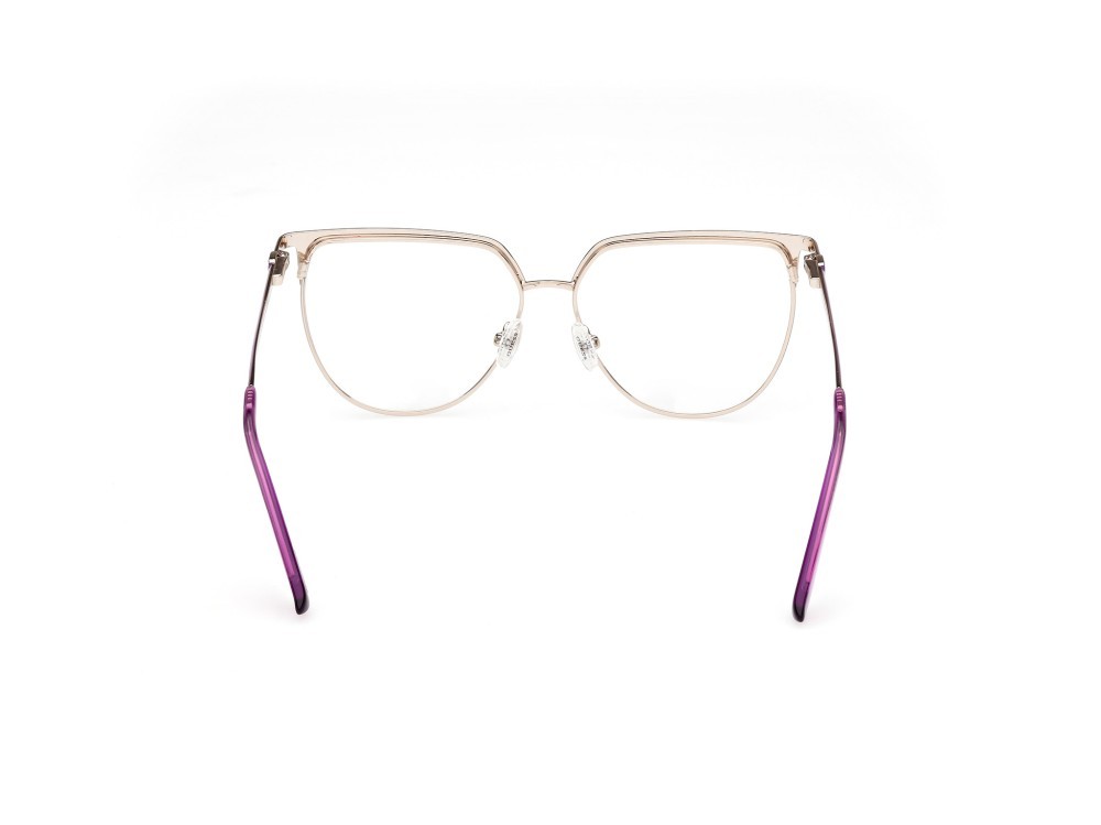 Occhiali da vista Guess GU50147 (083) colore oro pallido lucido forma cat eye 