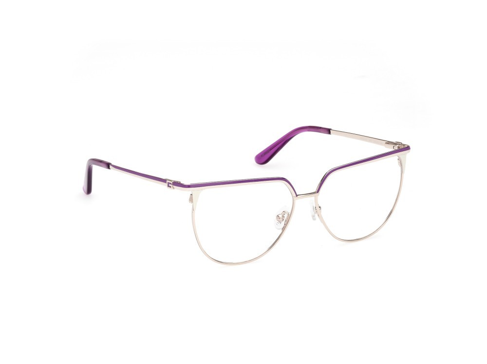 Occhiali da vista Guess GU50147 (083) colore oro pallido lucido forma cat eye 