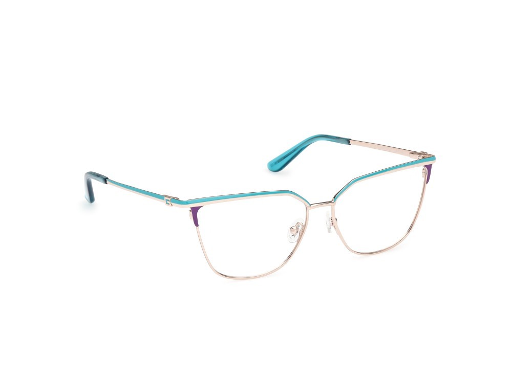 Occhiali da vista Guess GU50148 (033) colore oro endura lucido forma cat eye 