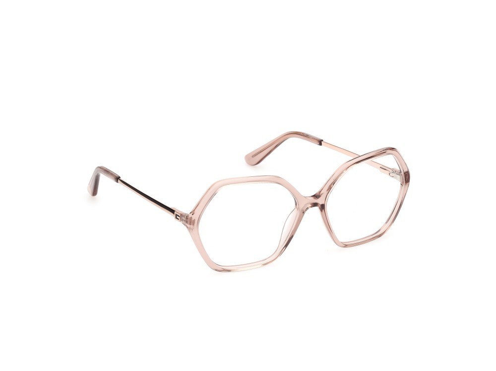 Occhiali da vista Guess GU50149 (057) colore beige lucido forma geometrico 