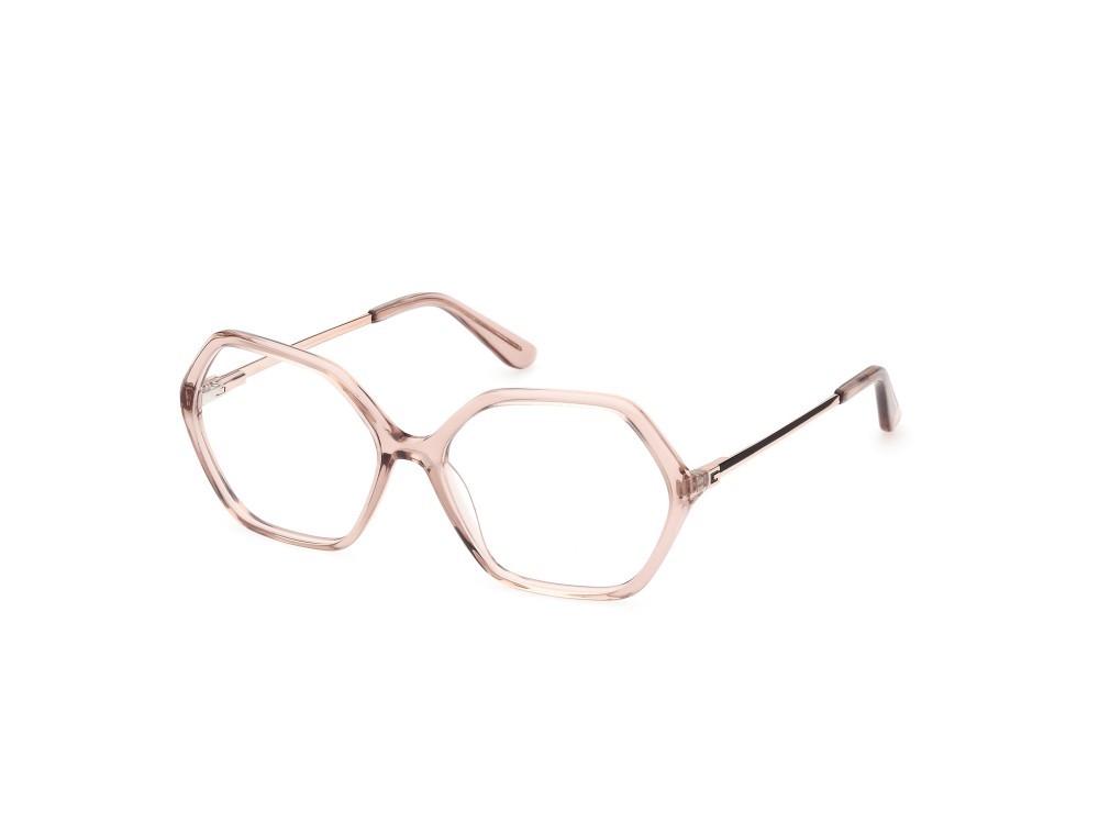 Occhiali da vista Guess GU50149 (057) colore beige lucido forma geometrico 