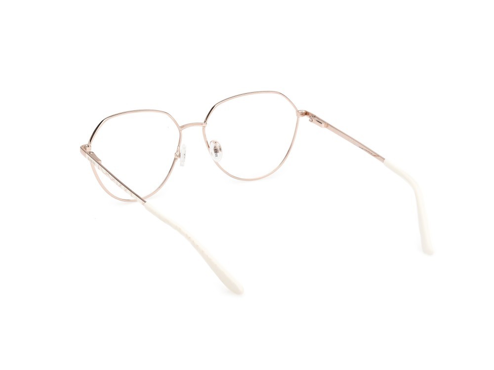 Occhiali da vista Guess GU50169 (032) colore oro pallido lucido - avorio opaco forma rotondo 