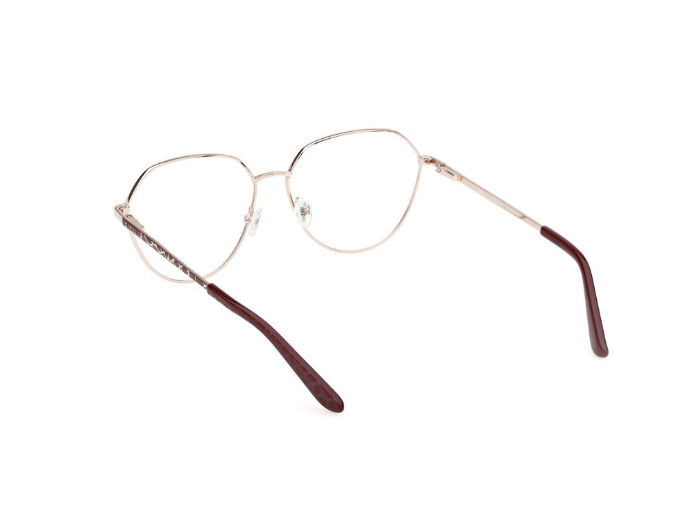 Occhiali da vista Guess GU50169 (033) colore oro pallido lucido - bordeaux opaco forma rotondo 